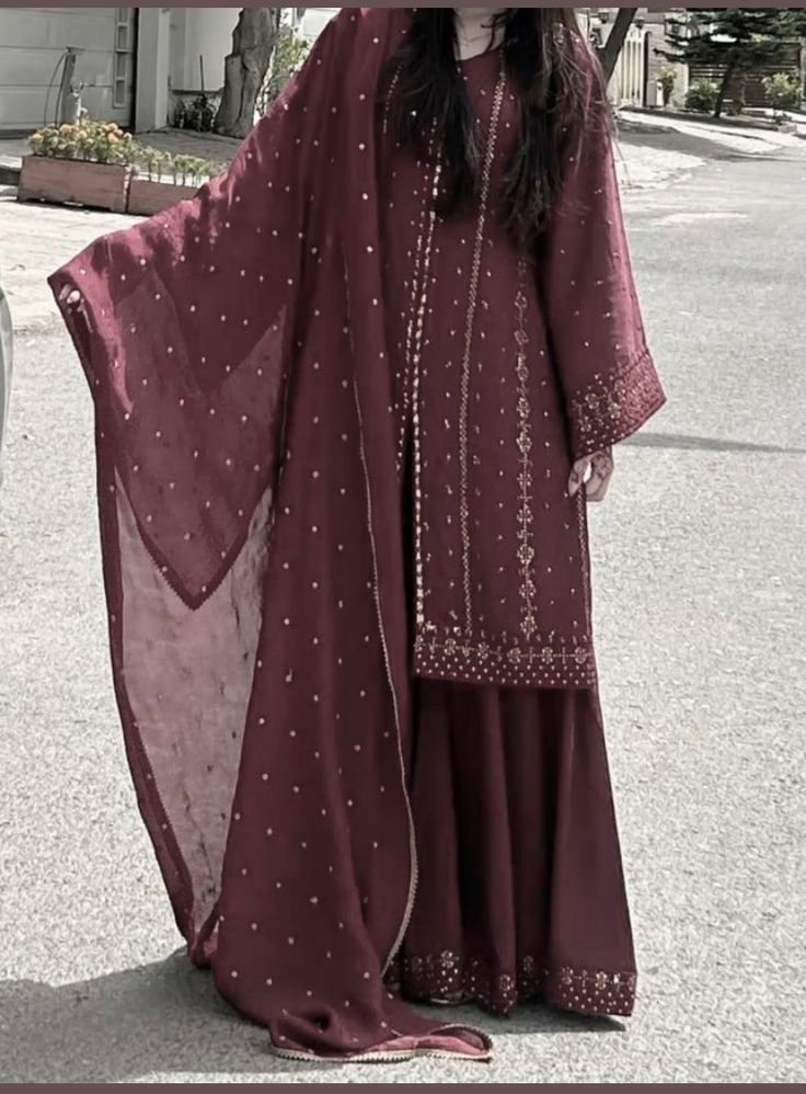 purple beautiful dress